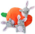 ZippyPaws Plush Dog Toy, Burrow Squeaky Hide and Seek, Bunny 'n Carrot