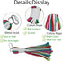 ASOCEA Pet Bird Parrot Colorful Cotton Rope Chew Toys for Cockatiels, Macaws, Parrots