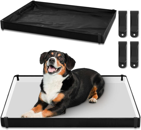 FoldTier Dog Pee Pad Holder with 4 Fixing Clips 33 x 23
