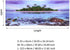 3D Effect Aquarium Fish Background Coconut Tree Beach Double-Sided Adhesive Wallpaper Decor (91 * 50cm)