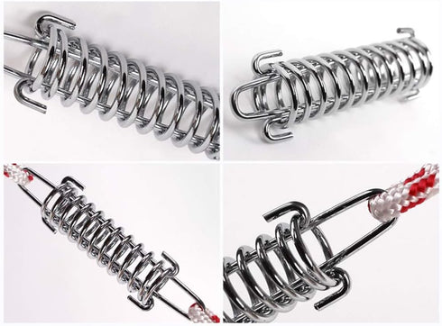 LIOOBO 5Pcs Camping Tent Spring Buckle Set, Premium Tensioner for Tarps and Tents