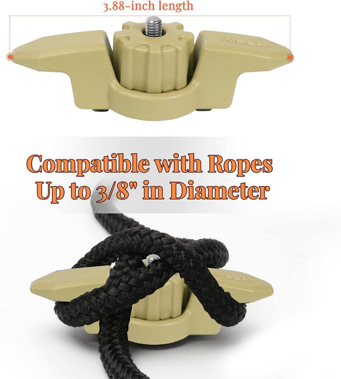 Kayak Anchor Cleat for Track Mount, Standard Kayak Cleat for Rail Mount Accessories