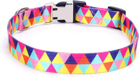 Daisy Dog Collar with Bow Tie, Cute Pattern Adjustable Buckle for Small Cat Kitten Pet Girl Female