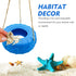 MAGNEECH Colours Hermit Crab Tire Swing,Suction Cup Hook Climbing Toy,Hermit Crab Terrarium Accessories - A Must-Have