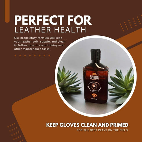 Glove Leather Cleaner for Baseball, Softball Gloves, and Other Leather Sports Equipment