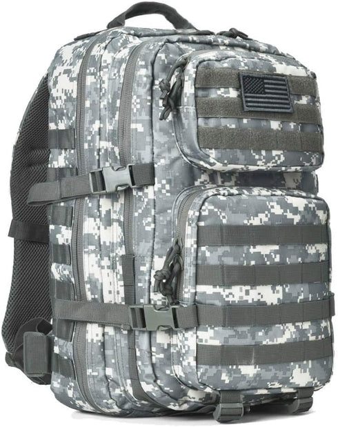 REEBOW GEAR Military Tactical Backpack - Large Army 3 Day Assault Pack Molle Bag (ACU Camo)