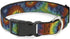 Buckle-Down Plastic Clip Collar - Tie Dye Swirl Multi Color, 1" Wide, Fits 11-17" Neck, Medium