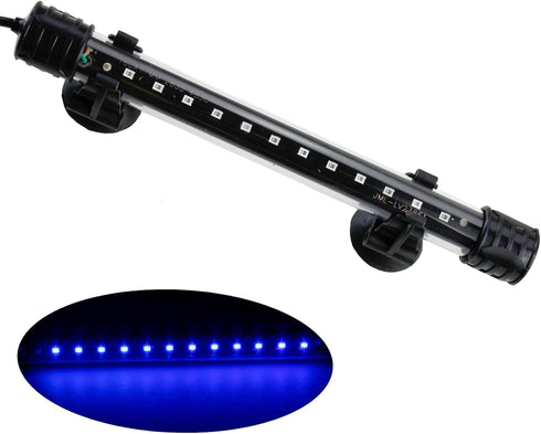 AQUANEAT 7.5 Inch LED Submersible Light, Underwater Stick Strip Bar Lamp for Fish Tank (Blue)