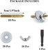 Bird Cage Screws, 20 Washers, 10 Screws, 10 Wing Nuts, Drill Tool Hardware for Bird Playground Perch
