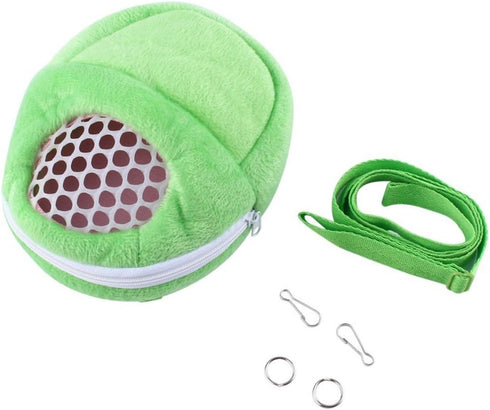 1 PCS Portable White Mesh African Hedgehog Hamster Carrier Bag | Breathable Pet Dog Handbag, Puppy Cat Travel (S)