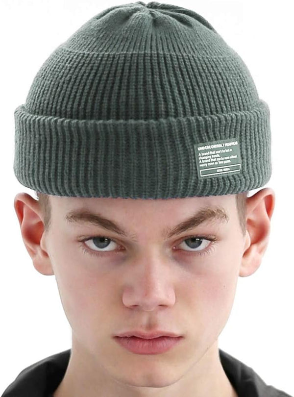 UNDERCONTROL Winter Trawler Fisherman Beanie, Unisex Stylish Plain Docker Skull Hat, Color Pack