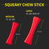 Playology Squeaky Dog Toy Fetch Stick - Durable Rubber Toys for Interactive Play, Beef Scented for Large Dogs
