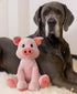 NOZES & TOZES Plush Pig Dog Toy | Dog stuffies for Large Dogs Dog Enrichment