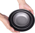 iBasingo Titanium Pan Dish Plate with Carry Mesh Bag, Ultralight for Outdoor Camping Cookware Mess Kit