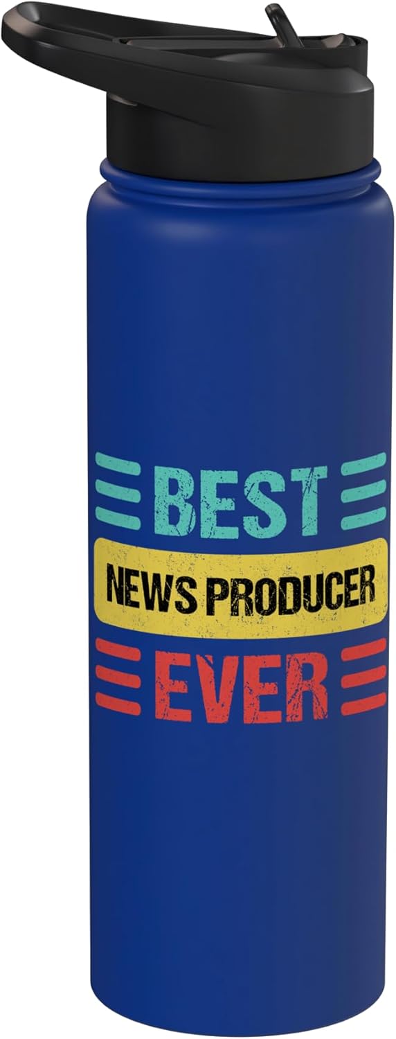 News Producer Shirts & Gifts News Producer Stainless Steel Insulated Water Bottle