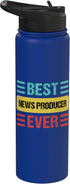 News Producer Shirts & Gifts News Producer Stainless Steel Insulated Water Bottle