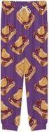 Generic Set Peanut Butter Jelly Breakfast Men's Pajamas Long Sleeve Sleepwear Crew Neck Loungewear Tops And Bottom