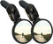Hafny Bar End Bike Mirror, Stainless Steel Lens, Safe Rearview Mirror (Black, 62 Diameter, 2PCS)