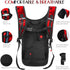 Hydration Pack, Water Backpack with 3L Hydration Bladder, Lightweight Insulation, Rave Hydration Backpack - Red
