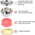 Stainless Steel Cat Bowls, Shallow Wide Cat Food Water Bowl with Non-Slip Placemats for Small Dogs and Kittens