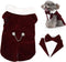 Stylish Elegant Pet Wedding Suit, Dog Tuxedo Collar Attire with Bow Tie, Size L