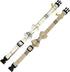 KUDES 2 Pack Dog Collars with Bow Tie and Bells, Adjustable Cute Dog Bow Ties Collar for Small Medium Large Pets (Beige