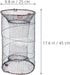 3pcs Set, Balacoo Foldable Fishing Net Nylon Mesh Collapsible Crab Bait Cage and Minnow Trap for Freshwater