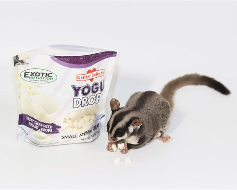Chinchillas, Marmosets, (5.5 oz.) Yogu Drops - All Natural Healthy Yogurt Treat - for Sugar Gliders, Prairie Dogs