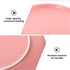Ceramic Pet Bowl, Shallow Cat Food Water Dish, Whisker Fatigue Cute Feeding Container for Dogs, Rabbits
