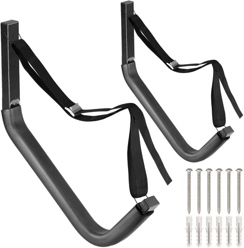Kayak Storage Wall Mount Racks, Canoe Storage Garage Hooks, Paddleboards Hangers Storage System, Max Load 68 KG