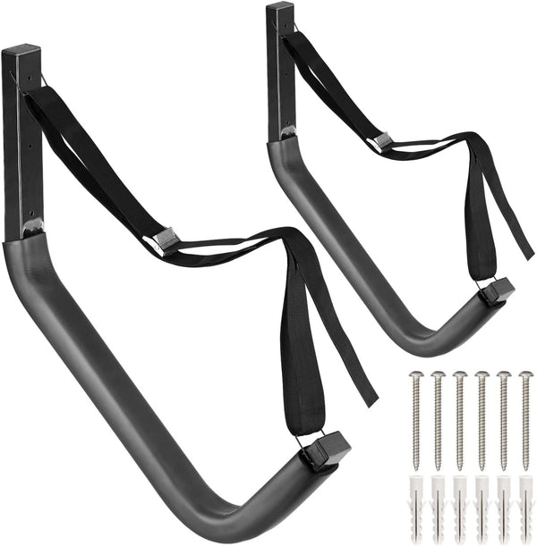Kayak Storage Wall Mount Racks, Canoe Storage Garage Hooks, Paddleboards Hangers Storage System, Max Load 68 KG