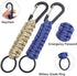 SENHAI 5 Pcs Paracord Keychains with Carabiner, Braided Lanyard Hook Clip for Outdoor Camping & Hiking