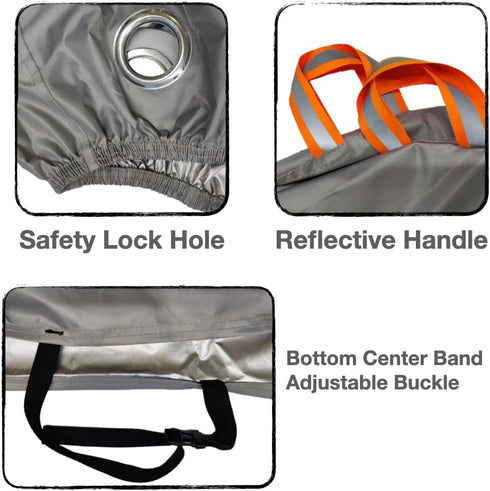 Urby Heavy Duty Bicycle Covers Outdoor Storage Waterproof and Heat Resistant, 2 Pack Small