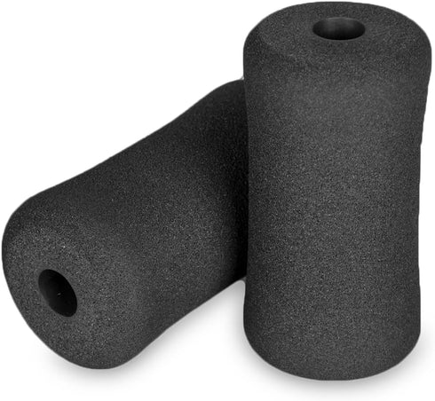 Sponge Foam Foot Pad Roller Pair, Replacement for Gym Equipment, Suitable for 1-inch Rod (Foam 6.3" X 3.07" Od)