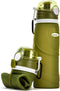 Kemier Collapsible Silicone Water Bottles, 750ML, BPA Free Travel Bottle, Leak Proof