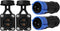 Trolling Motor Plug Receptacle Set, Waterproof Marine Boat DC Power Connector, 12V/24V/36V/48V, 2-Pack for Fishing
