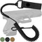 TECEUM Tactical Pistol Lanyard, 3+ Colors, Equipment Accessories for Military, Police, Security, Anti-Loss Elastic Coil