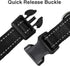 Taglory Adjustable Reflective Dog Collars for Small Medium Large Dogs, Quick Release Plastic Buckle (Black, Medium)