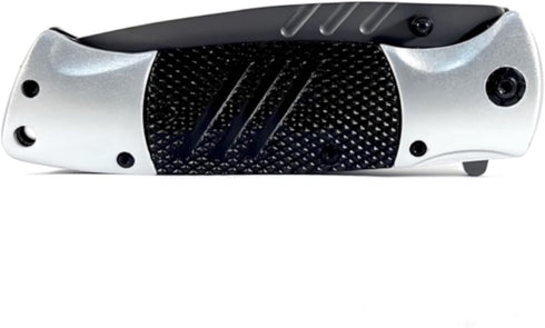 Spring Assisted Folding Pocket Knife - Tactical EDC Survival Knife for Men with Aluminum Handle, Stainless Steel Blade,