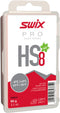 Swix HS08-6 HIGH Speed Wax, HS8 RED, 25 to 39 Degrees Fahrenheit, 60g Bar, Fluoro Free, Ski or Snowboard, FIS Approved