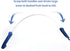 Dual-Sided De-Shedding Tool with Stainless Steel Blade for All Dog Coat Types - Soft Touch Grip (BLUE)