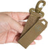 Tactical Gear Clip Nylon Carabiners, 2” Military Hooks for EDC MOLLE Webbing Keychains