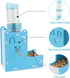 2 in 1 Hamster Hanging Water Bottle, Pet Auto Dispenser with Base for Hamster Rat Mouse, 125ML