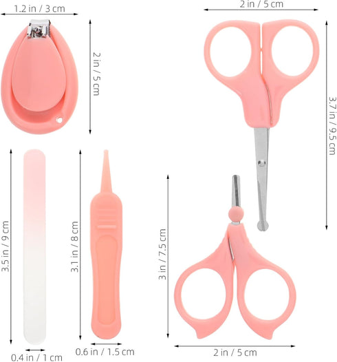 Trimmer BESPORTBLE Nail Clippers Nail Kit with Sharp Blades for Safe Grooming Includes Scissors File and Tweezers
