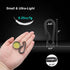 Heavy Duty Black Hook Carabiner Clip - Small Anti-Lost Keychain for Backpack and Bottle Opener