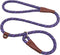 3 FT Dog Leash Slip Lead, 1/2 inch Rope Walking and Training Leash, Strong Nylon for Medium and Large Dogs (Purple)