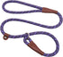3 FT Dog Leash Slip Lead, 1/2 inch Rope Walking and Training Leash, Strong Nylon for Medium and Large Dogs (Purple)