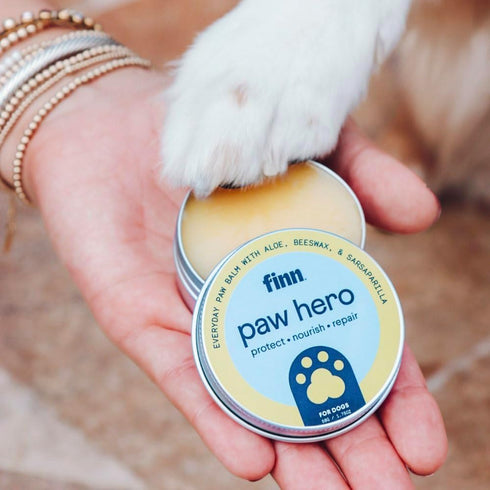 Finn Paw Hero | Natural Revitalizing Dog Paw Balm, Protect, Nourish & Repair Paws from Dryness - 1.75 oz