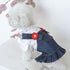 Pet Dress - Sweet Flower Small Dog Skirt, Tutu Clothing for Puppies and Cats for Spring Summer (Blue, M)