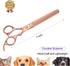 PURPLEBIRD 7 Inch 21-Teeth Chunkers Dog Grooming Scissors, Professional Blunt Tip Trimming Shears for Dogs Cats